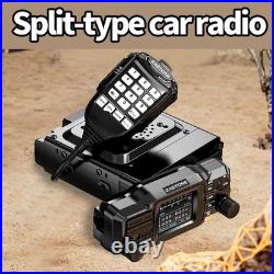 ZASTONE D500 VHF UHF Dual Band 25W DTMF Detachable Panel Mini Mobile Radio + USB