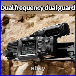 ZASTONE D500 VHF UHF Dual Band 25W DTMF Detachable Panel Mini Mobile Radio + USB