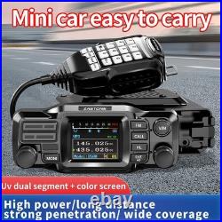 ZASTONE D500 VHF UHF Dual Band 25W DTMF Detachable Panel Mini Mobile Radio + USB